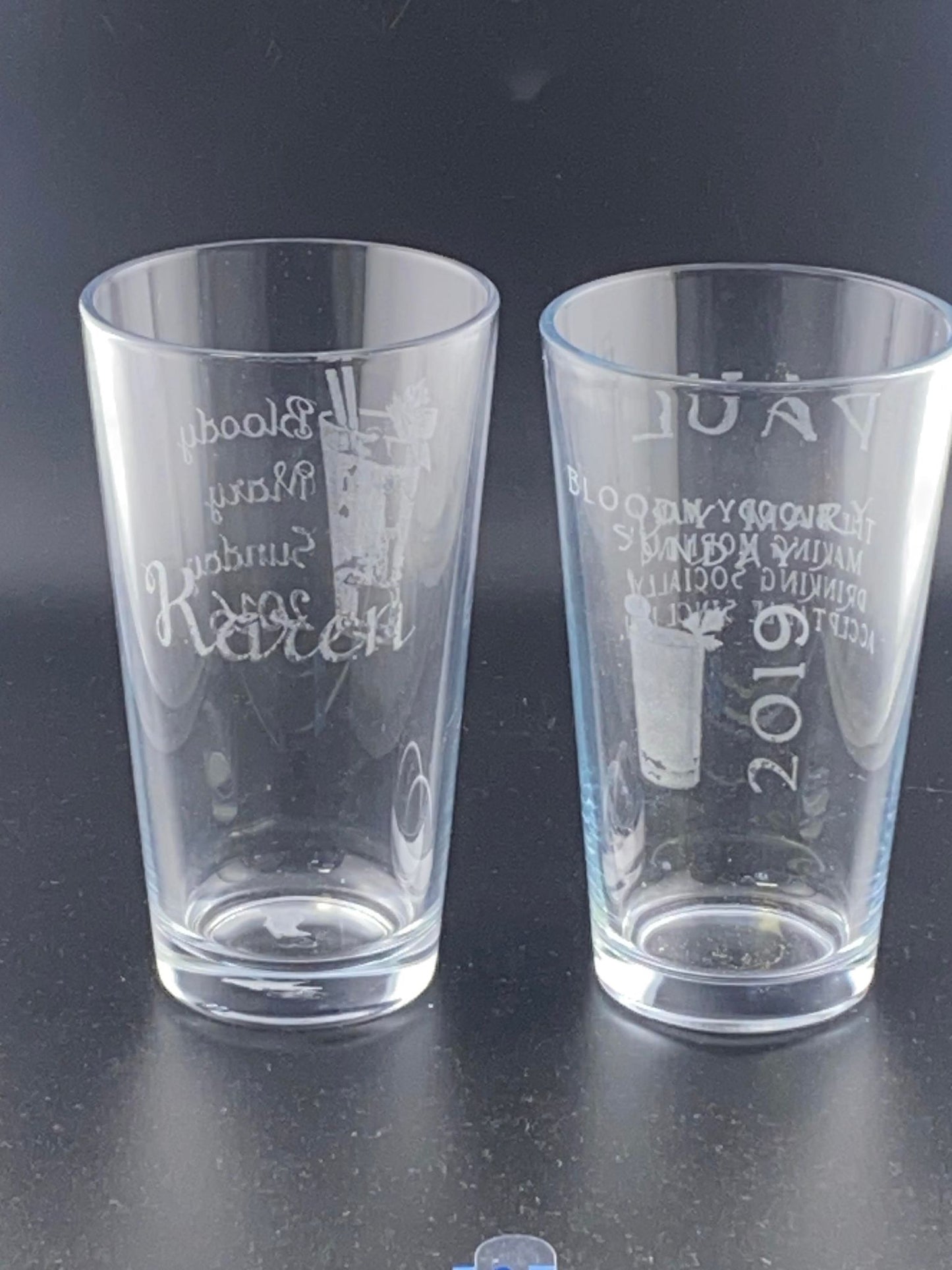 Engraved Beer Glasses