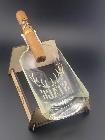 Bourbon Bottle Cigar Ashtrays